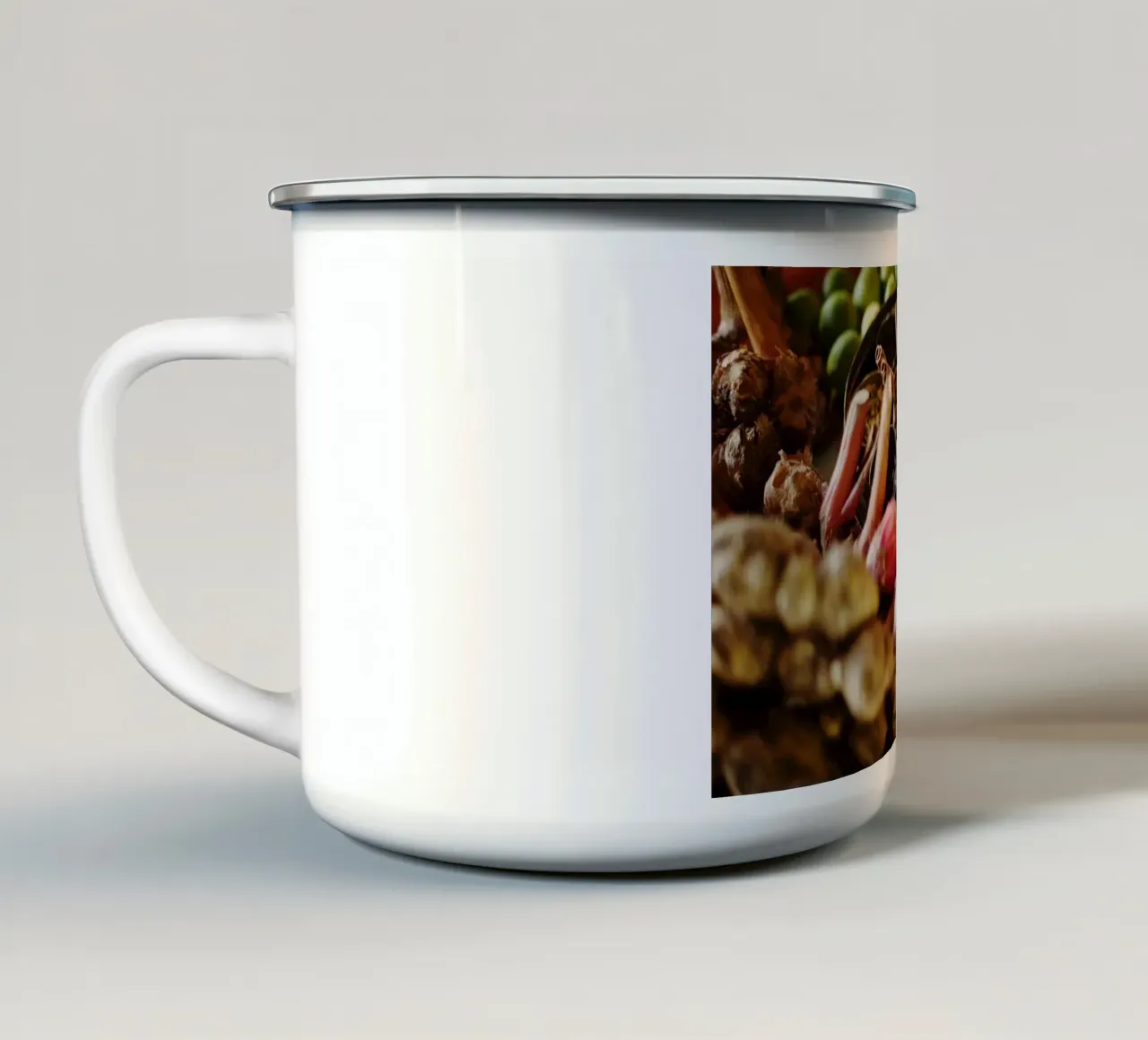 Cibo in Malesia tazza in smalto da Simon Koy