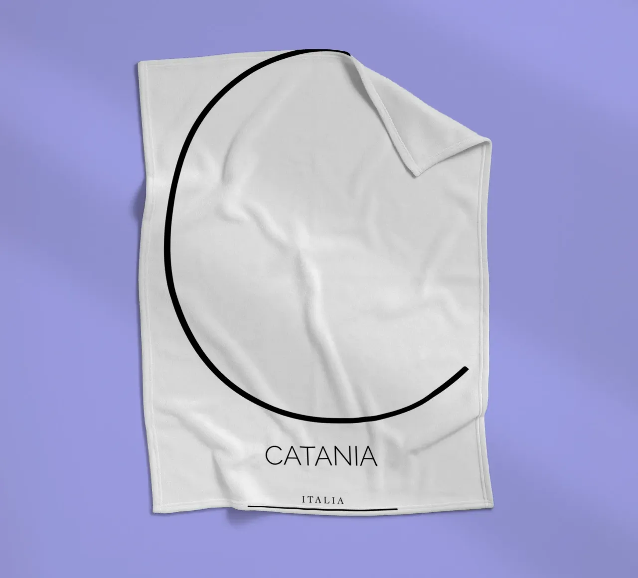 CATANIA - bianco coperta in pile da CityLights