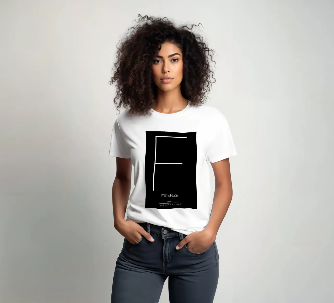 FIRENZE - nero t-shirt da CityLights