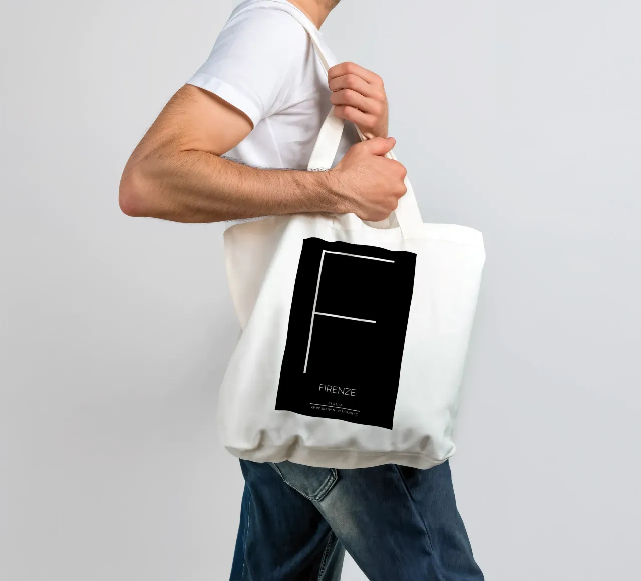 FIRENZE - nero borsa in juta da CityLights