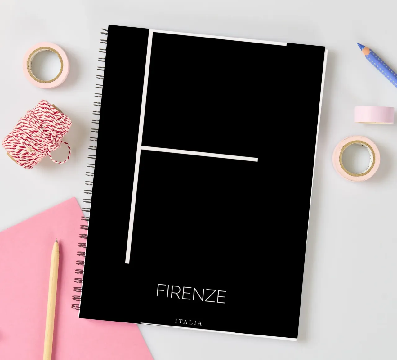 FIRENZE - nero spiral notebook by CityLights