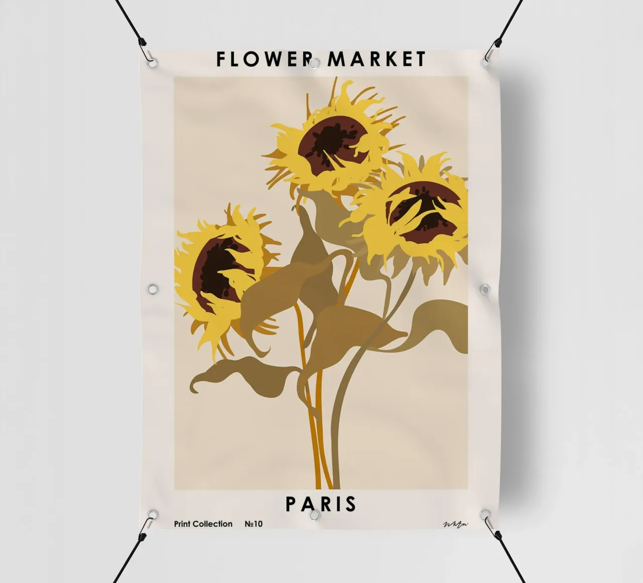 Mercato dei fiori, Parigi II telo in pvc da Jennifer