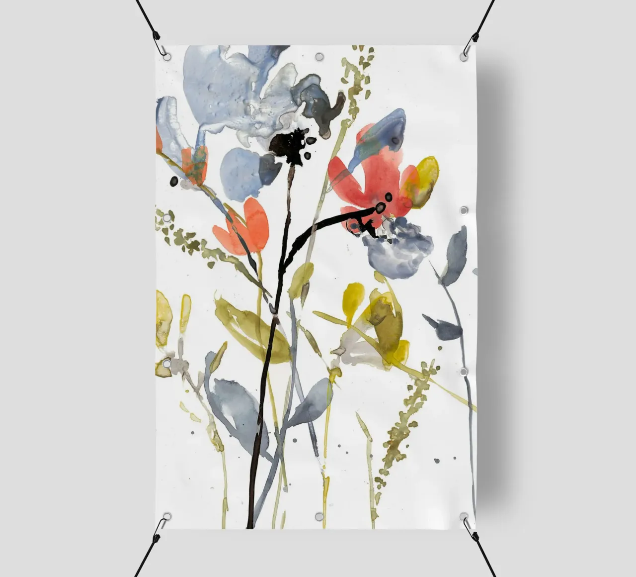 Sovrapposizione di fiori II telo in pvc da Jennifer