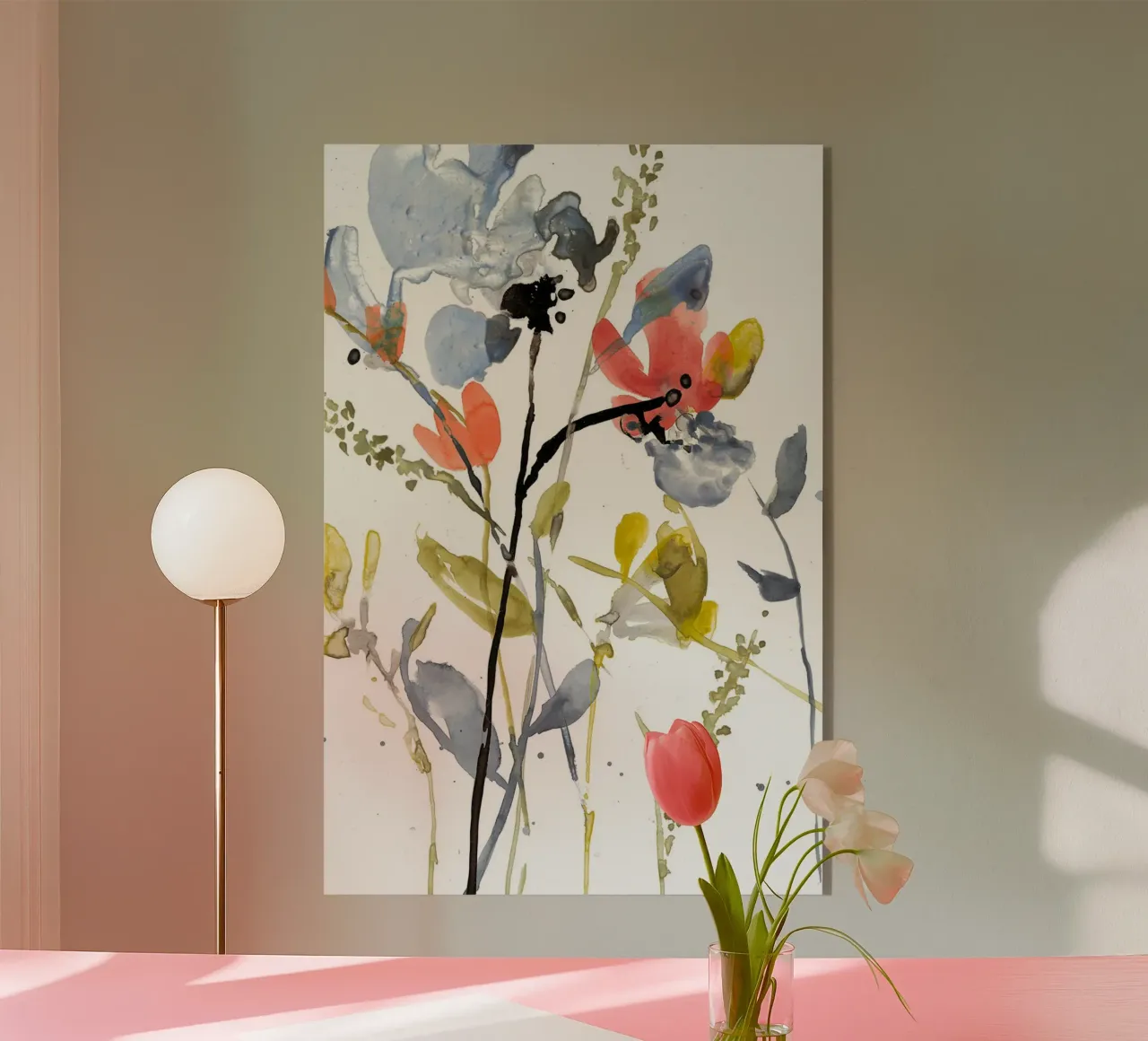 Sovrapposizione di fiori II plexiglass da Jennifer
