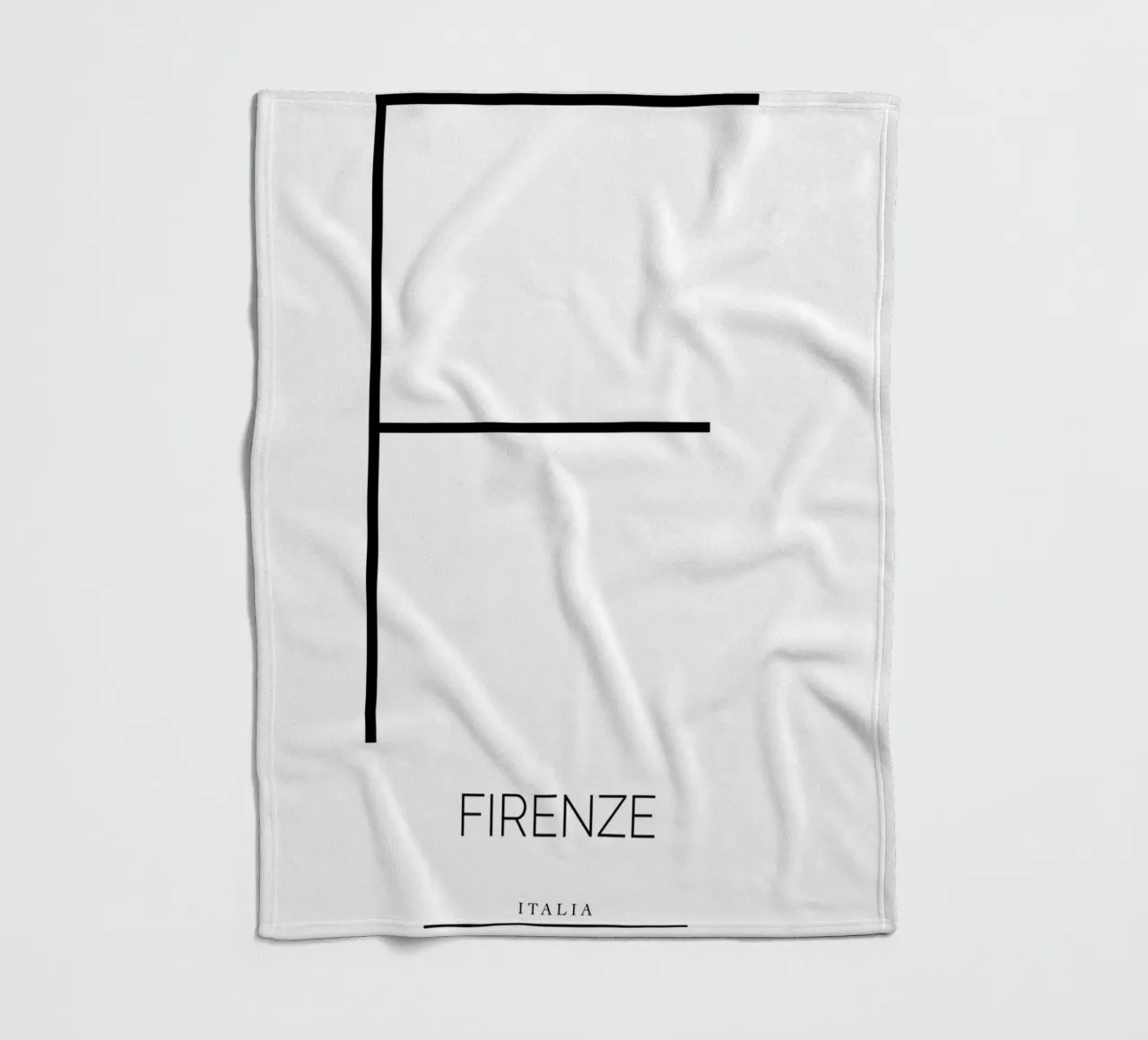 FIRENZE - bianco coperta in pile da CityLights