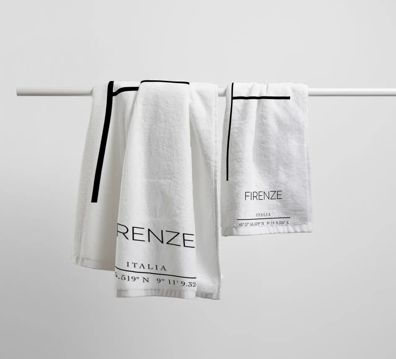 FIRENZE - bianco asciugamano da bagno da CityLights