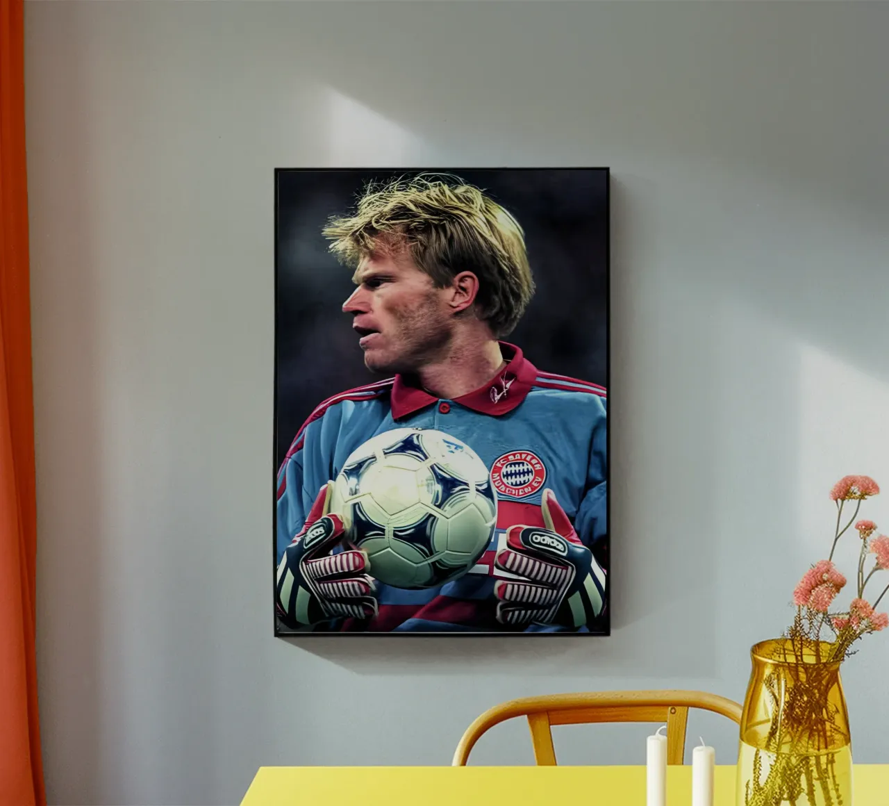 Oliver Kahn plexiglass da Low poly art