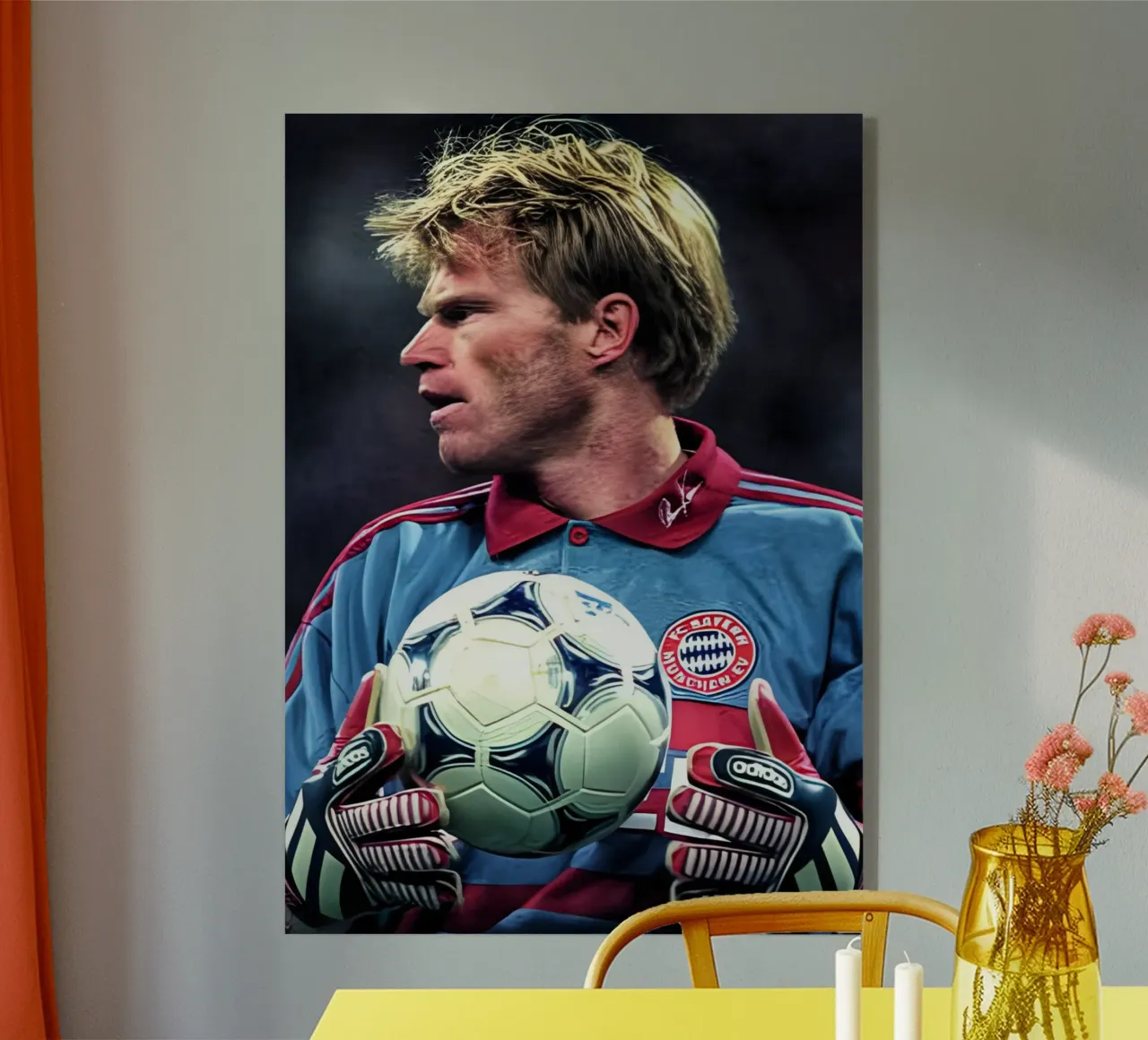 Oliver Kahn plexiglass da Low poly art