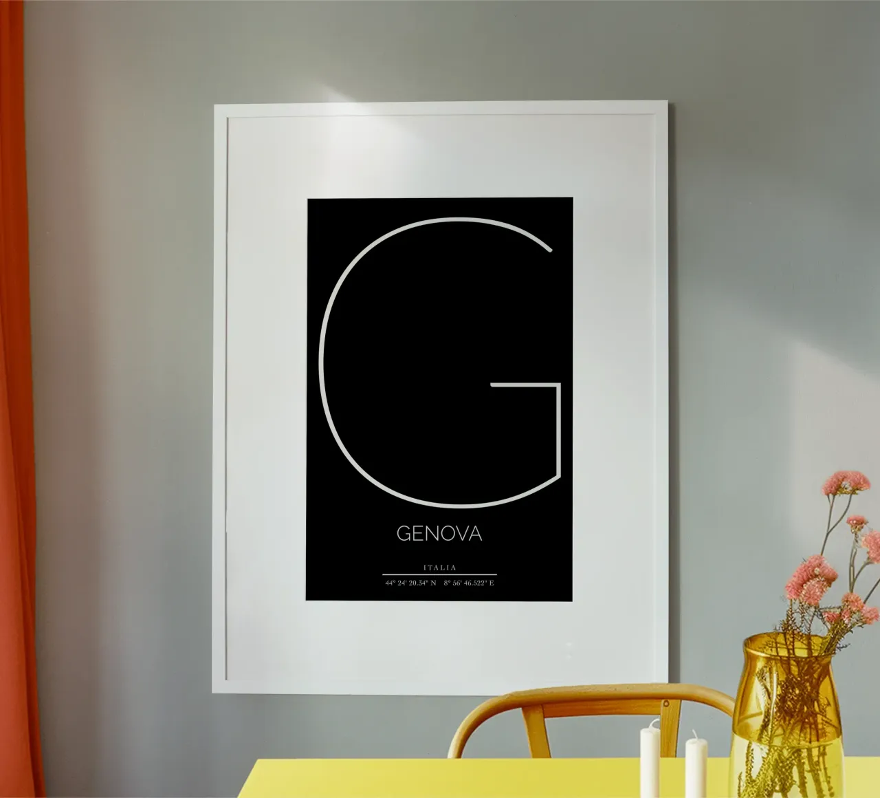 GENOVA - nero poster da CityLights