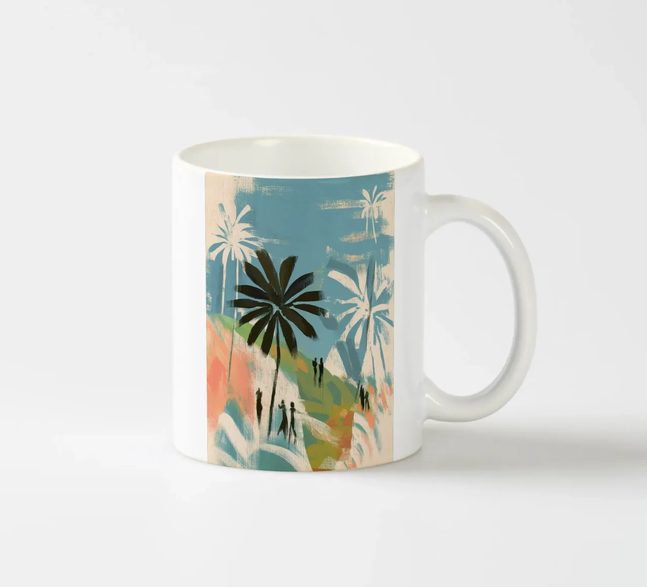 Memories Under the Palms tazza in ceramica da Luca