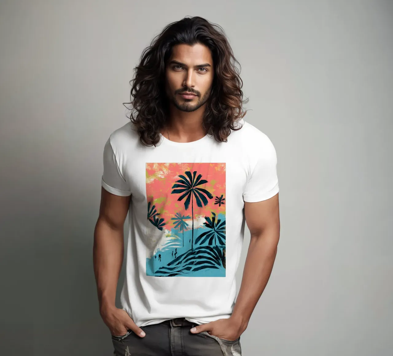 Wanderers Under the Palms t-shirt da Luca