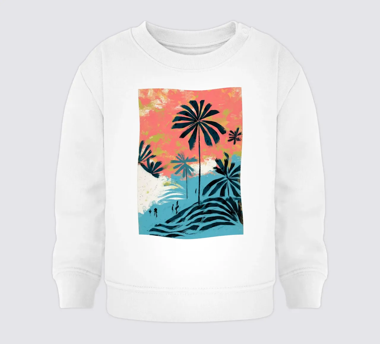 Wanderers Under the Palms felpa neonato da Luca