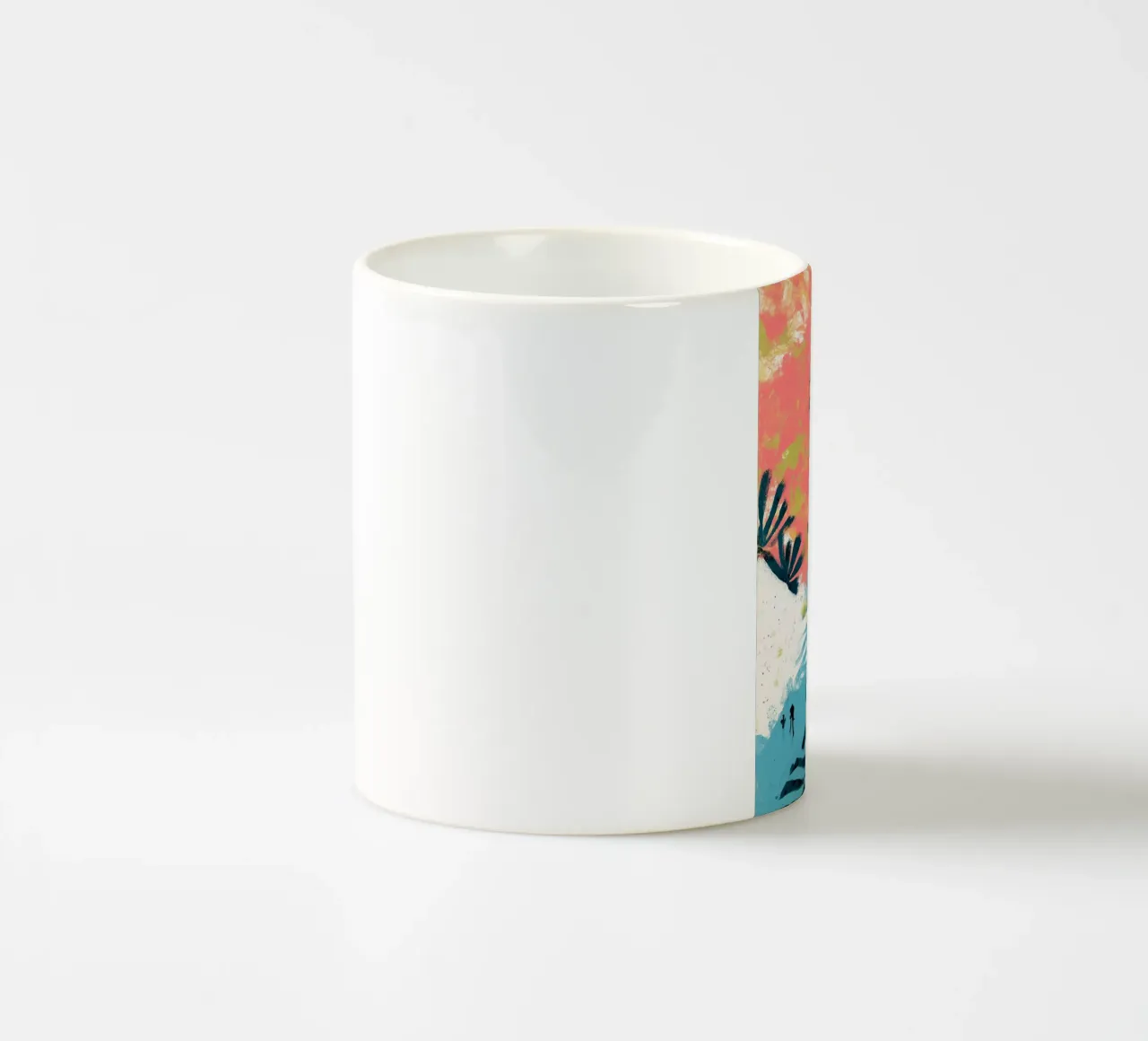 Wanderers Under the Palms tazza in ceramica da Luca