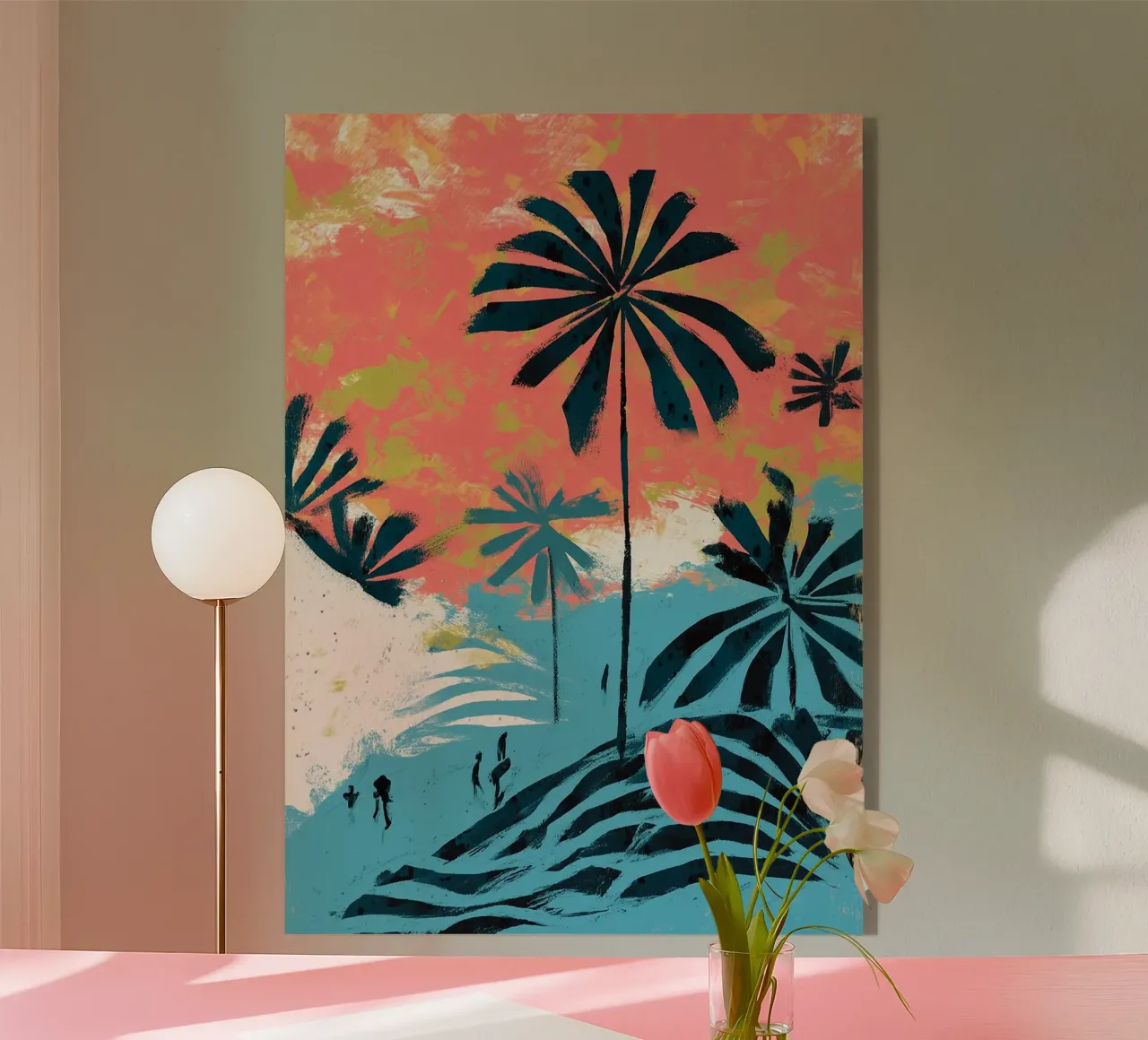 Wanderers Under the Palms plexiglass da Luca