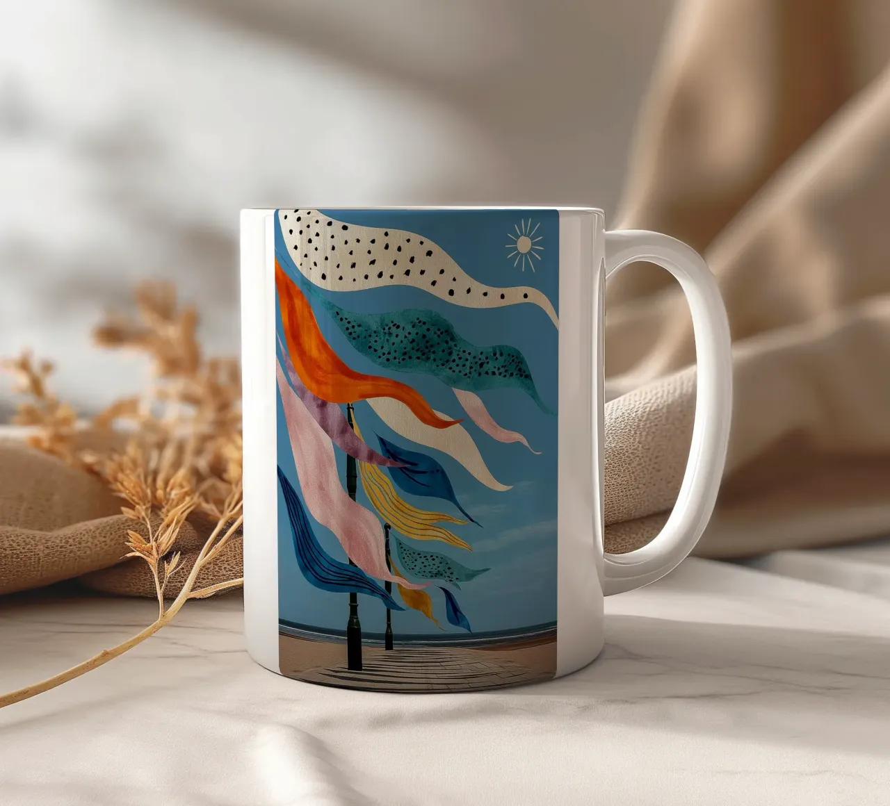 Threads of the Sky tazza in ceramica da Luca