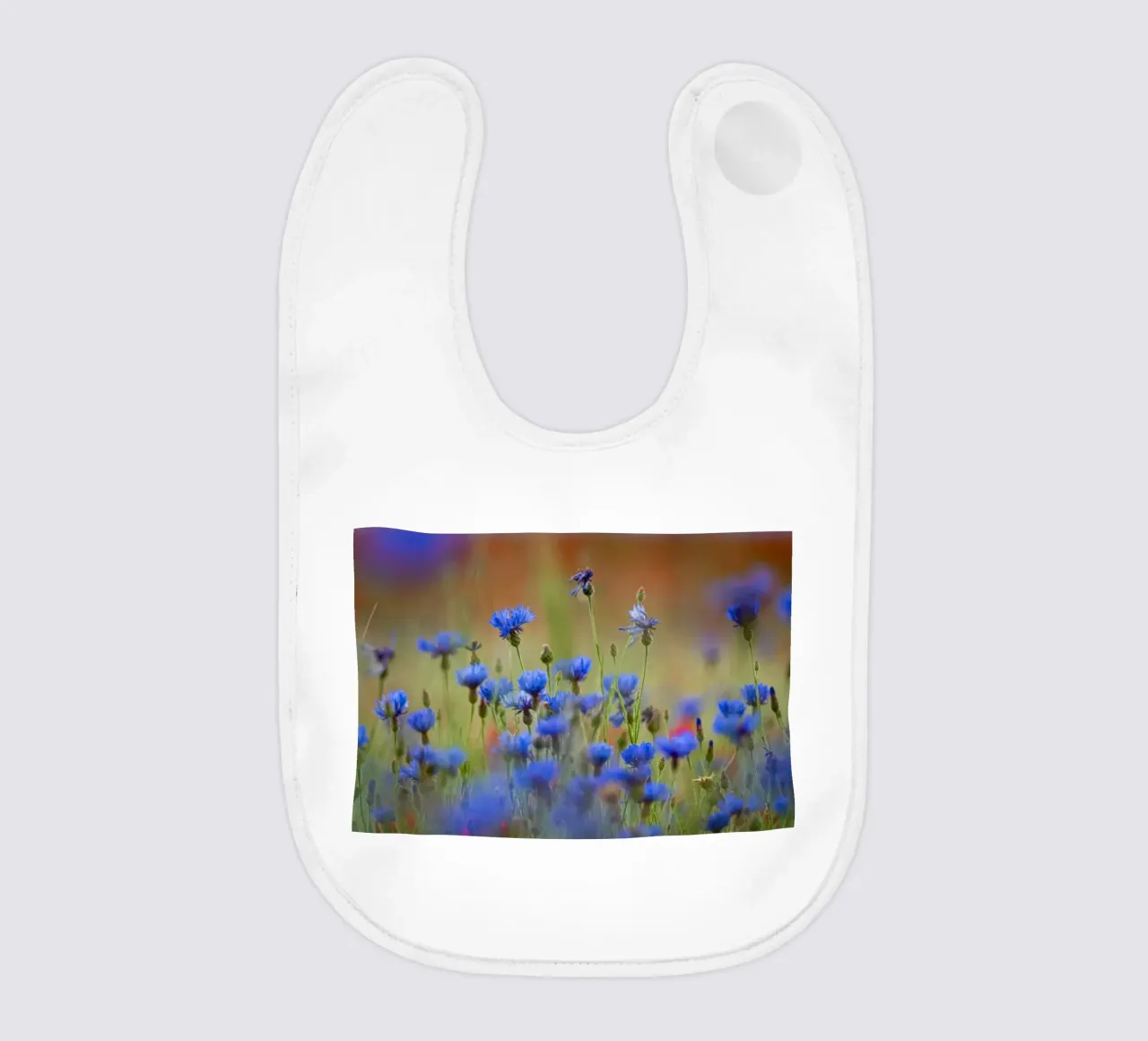 Fiori viola su un prato bavaglino da anderm