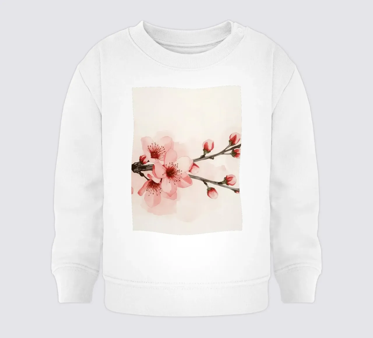 Ramo dei ciliegi in fiore felpa neonato da DesignDoodle