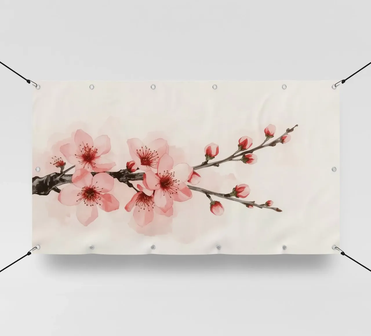 Ramo dei ciliegi in fiore telo in pvc da DesignDoodle