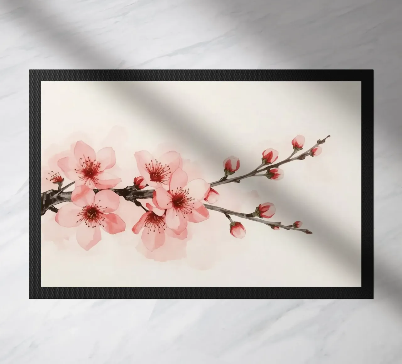 Ramo dei ciliegi in fiore zerbino da DesignDoodle