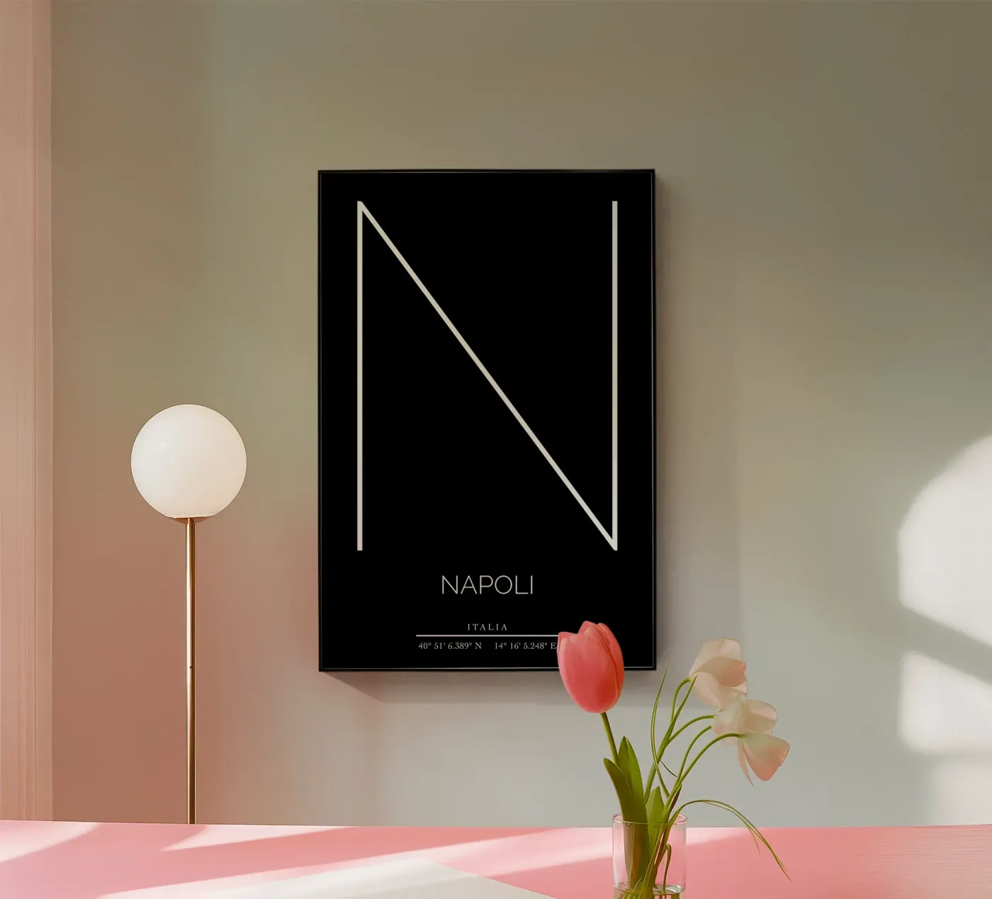 NAPOLI - nero Acryl-Glas von CityLights