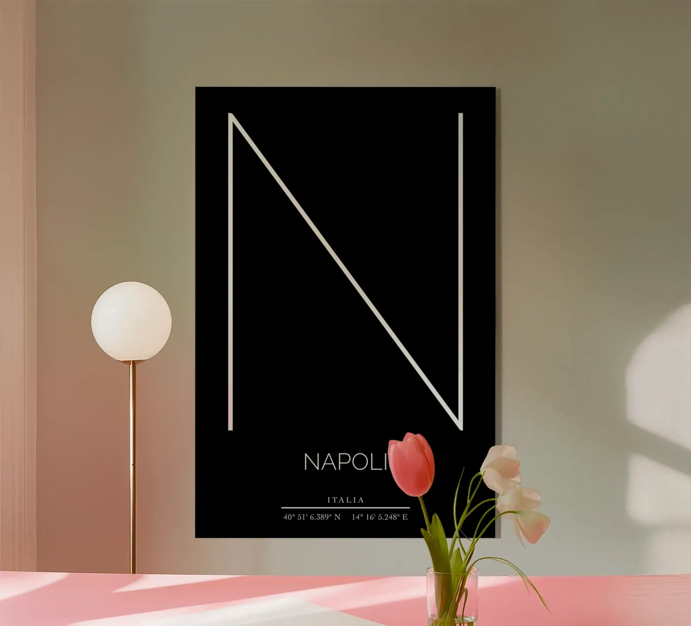 NAPOLI - nero Acryl-Glas von CityLights