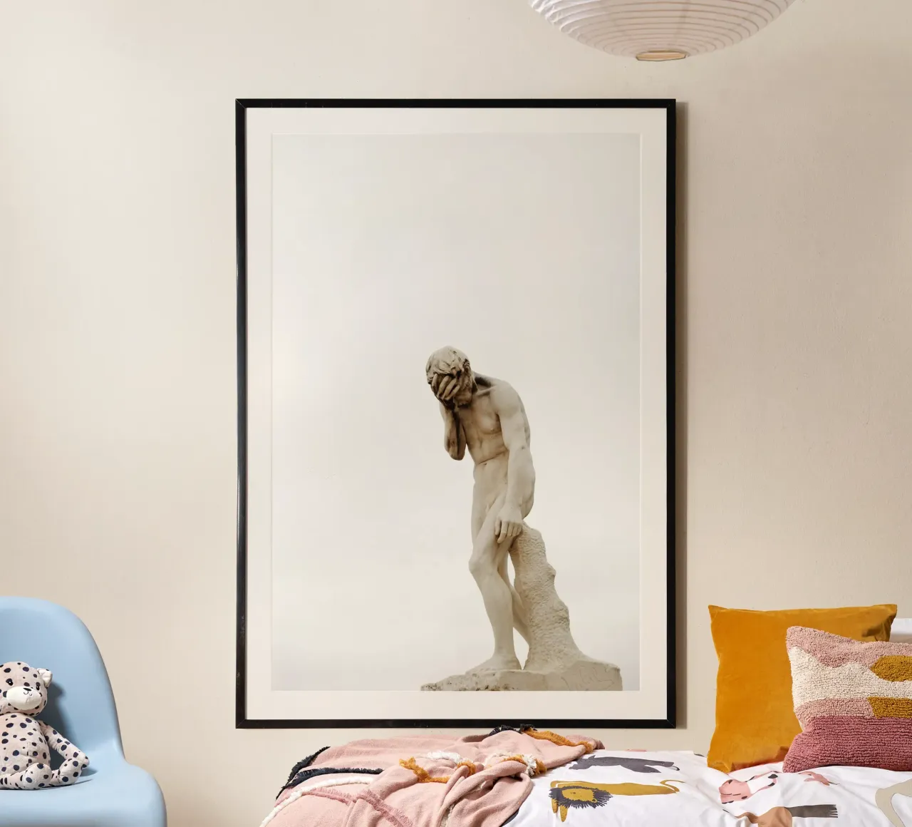 Statua a Parigi carta hahnemühle da Simon Koy