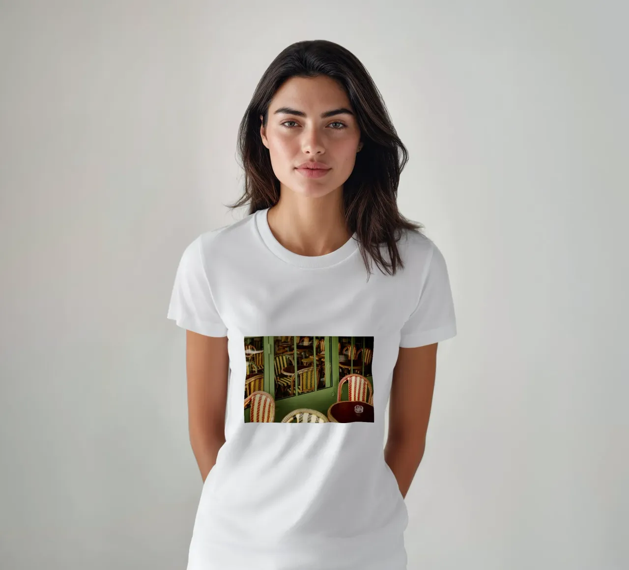 Caffè a Parigi t-shirt da Simon Koy