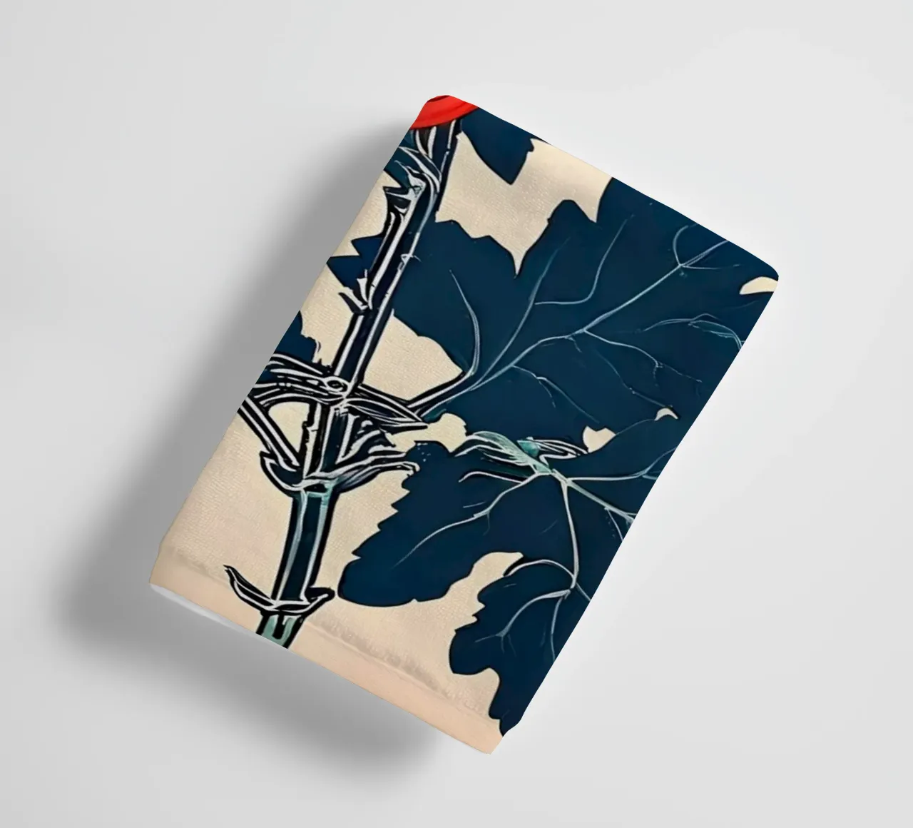 Crisantemo rosso radioso asciugamano da bagno da Artistic-shop