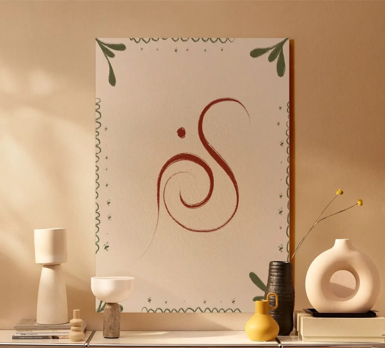 Flow in red acrylic glass by Filiz Sieben