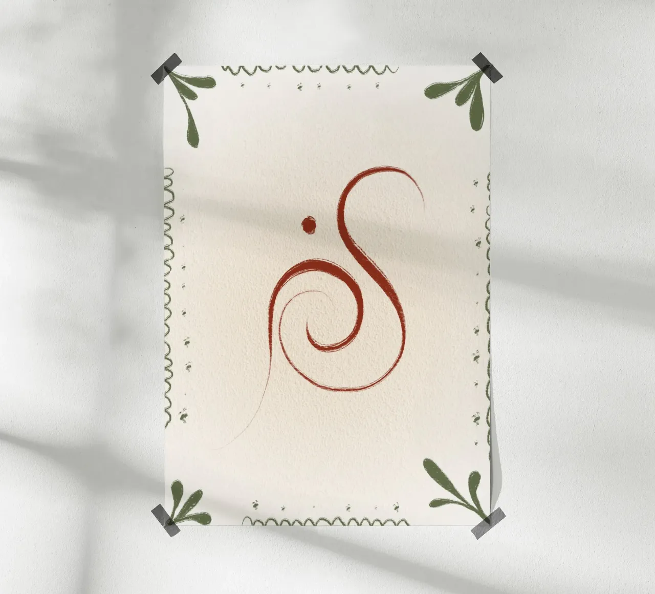 Flow in red carta hahnemühle da Filiz Sieben