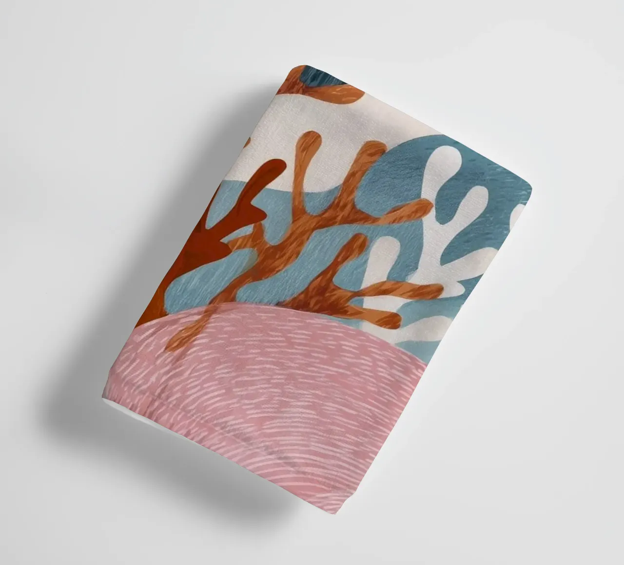 Abstract Coral Reef in Teal & Terracotta asciugamano da bagno da Luca
