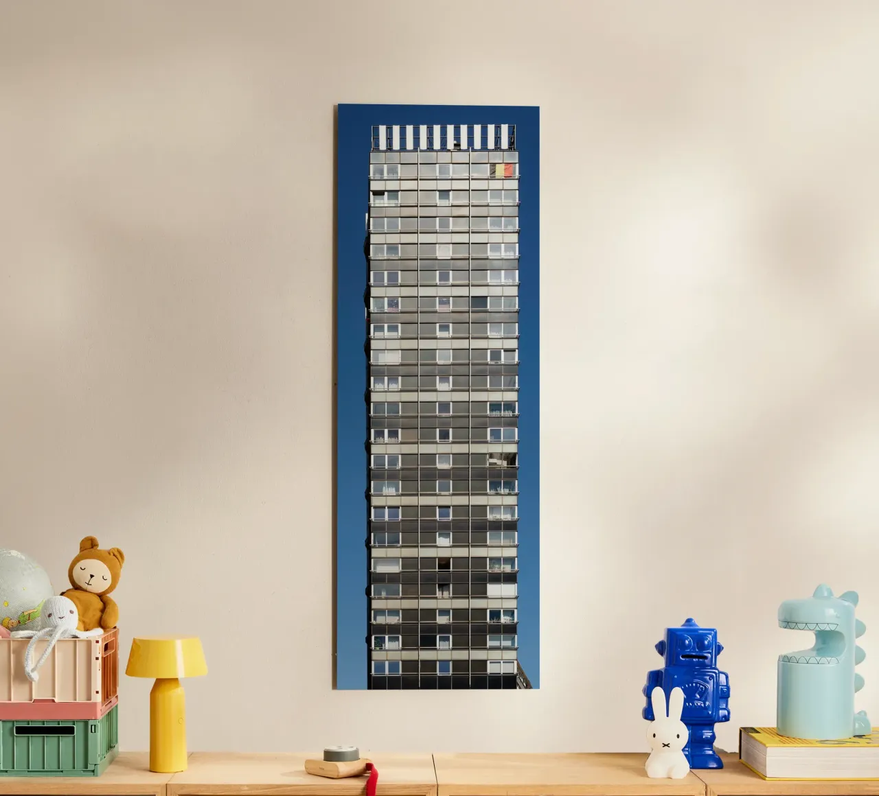 Edificio alto a Liegi (Belgio) pannello forex da fotokunst