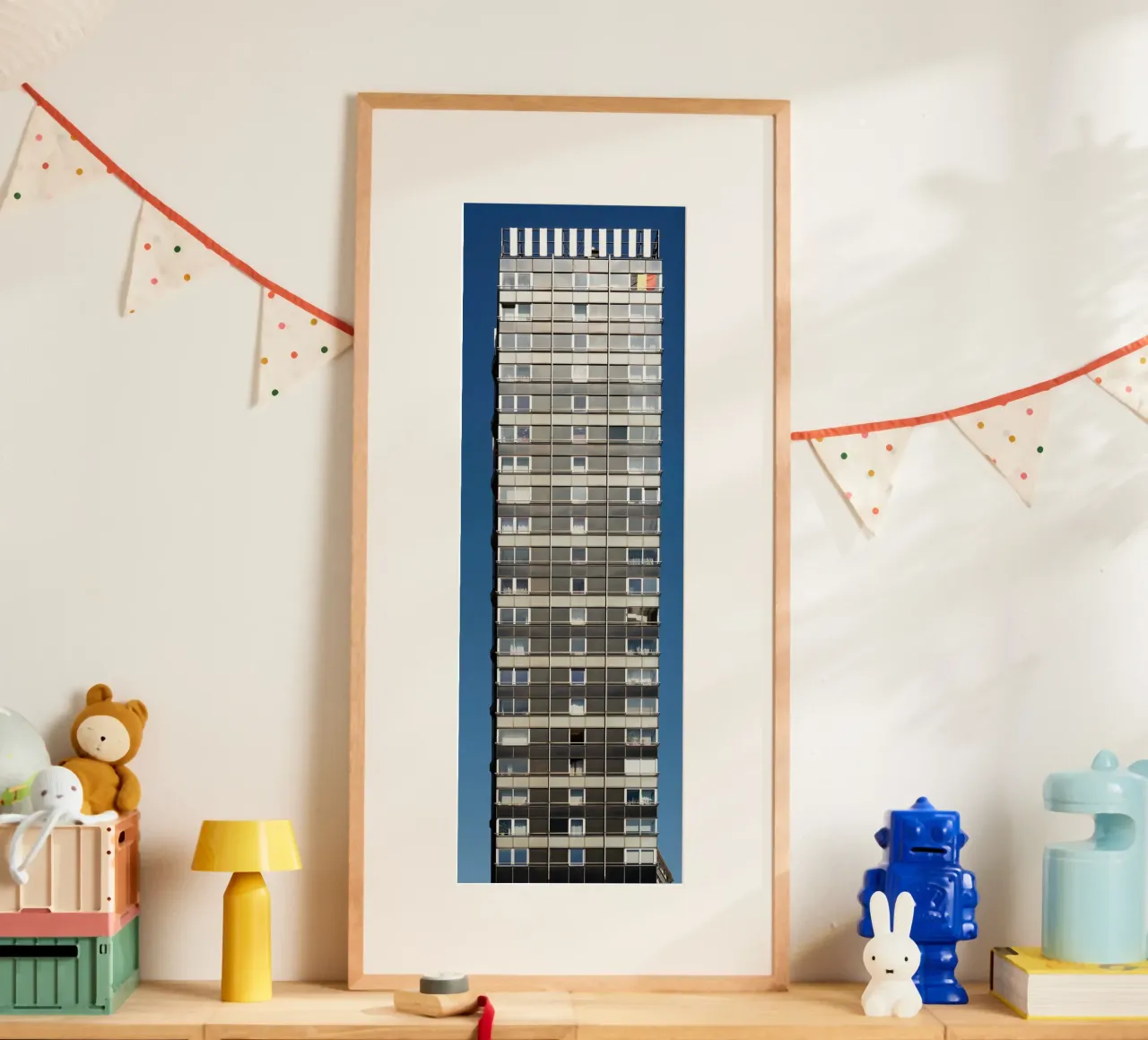 Edificio alto a Liegi (Belgio) poster da fotokunst