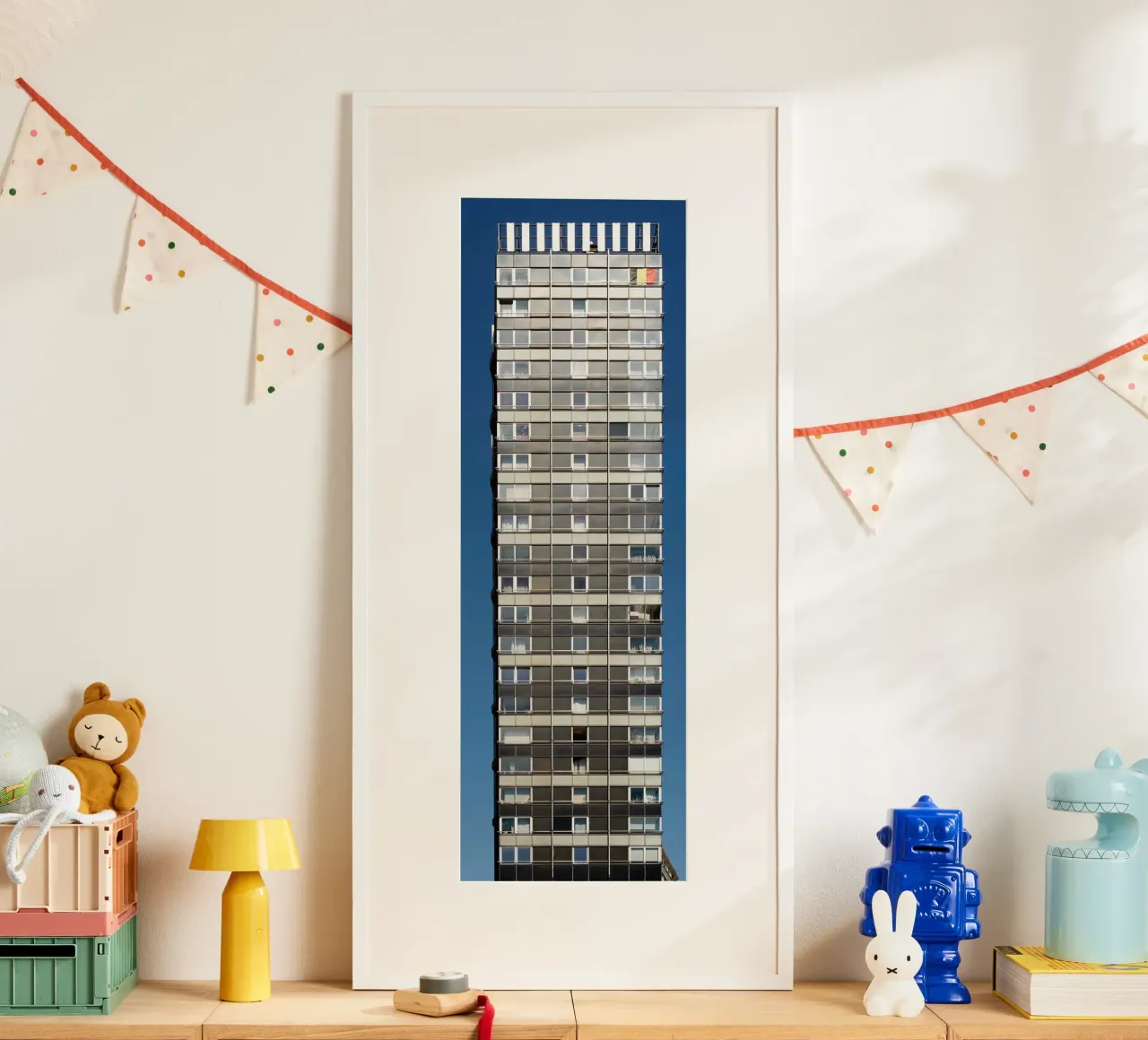 Edificio alto a Liegi (Belgio) poster da fotokunst