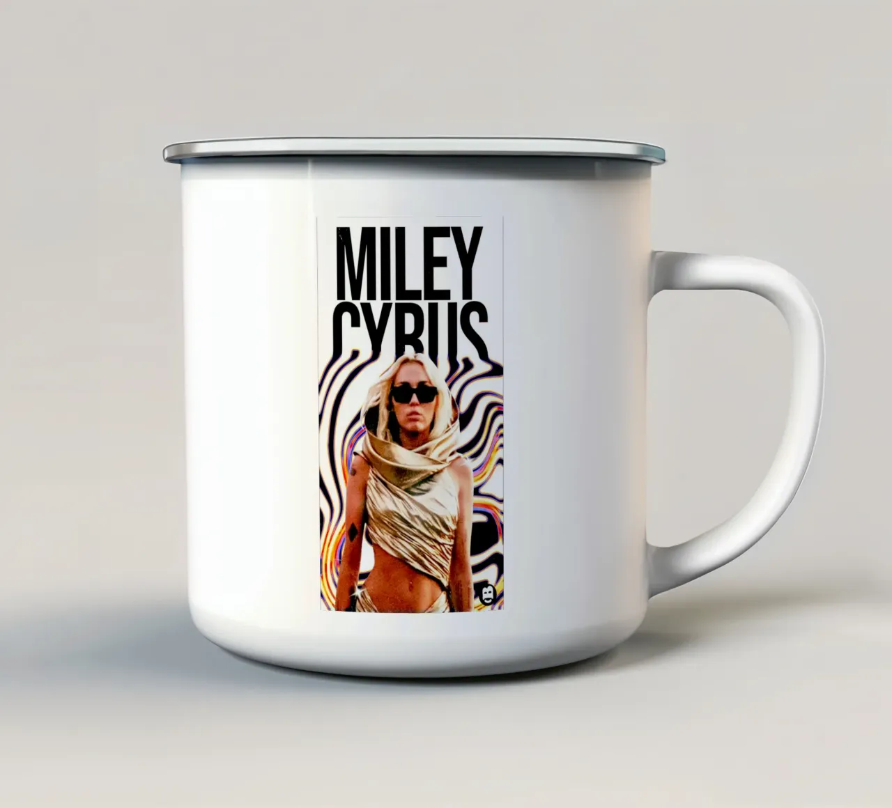 Banda hip hop - Miley Cyrus tazza in smalto da mannys_artt