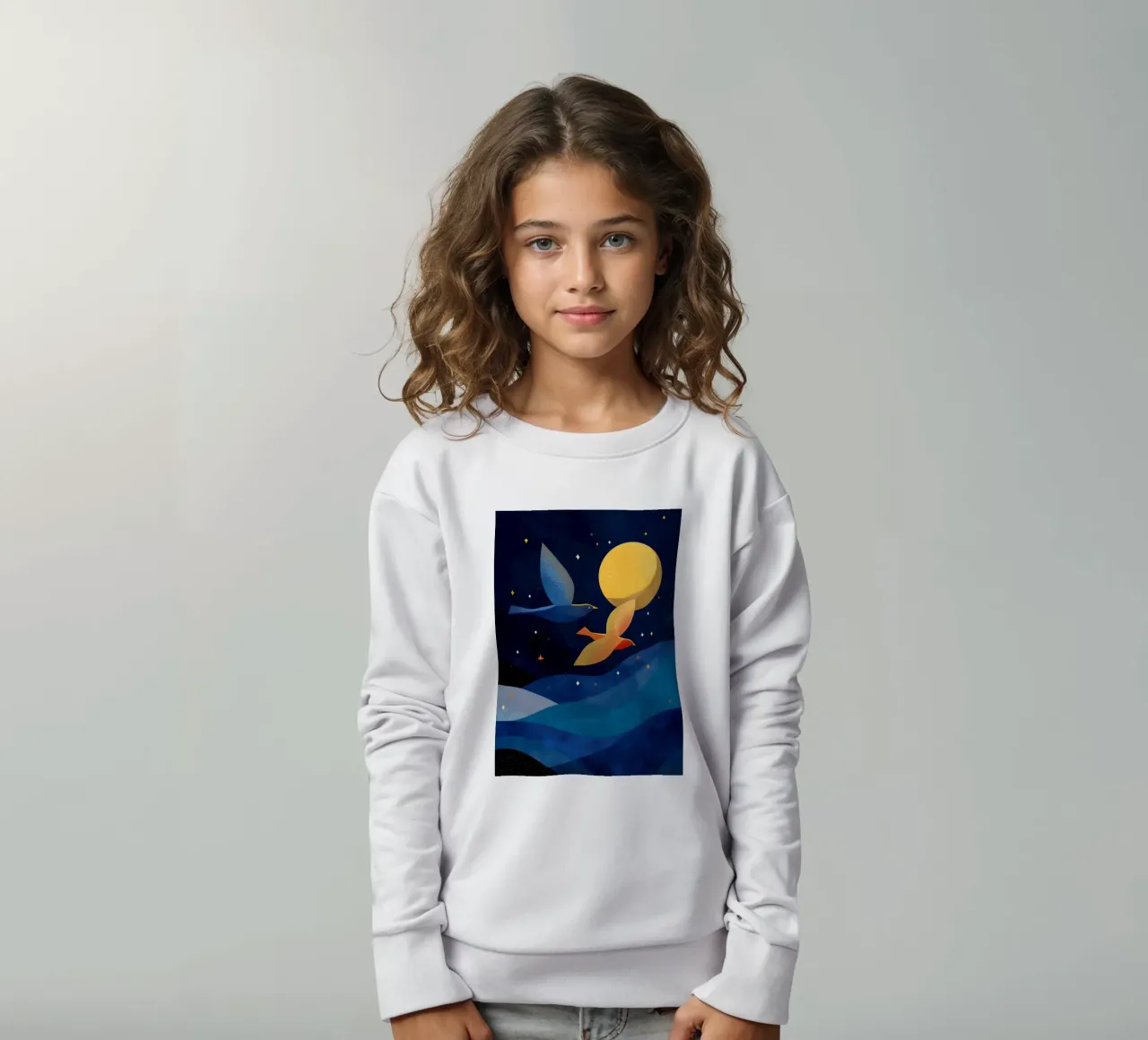 Moonlit Flight felpa bambino da Luca
