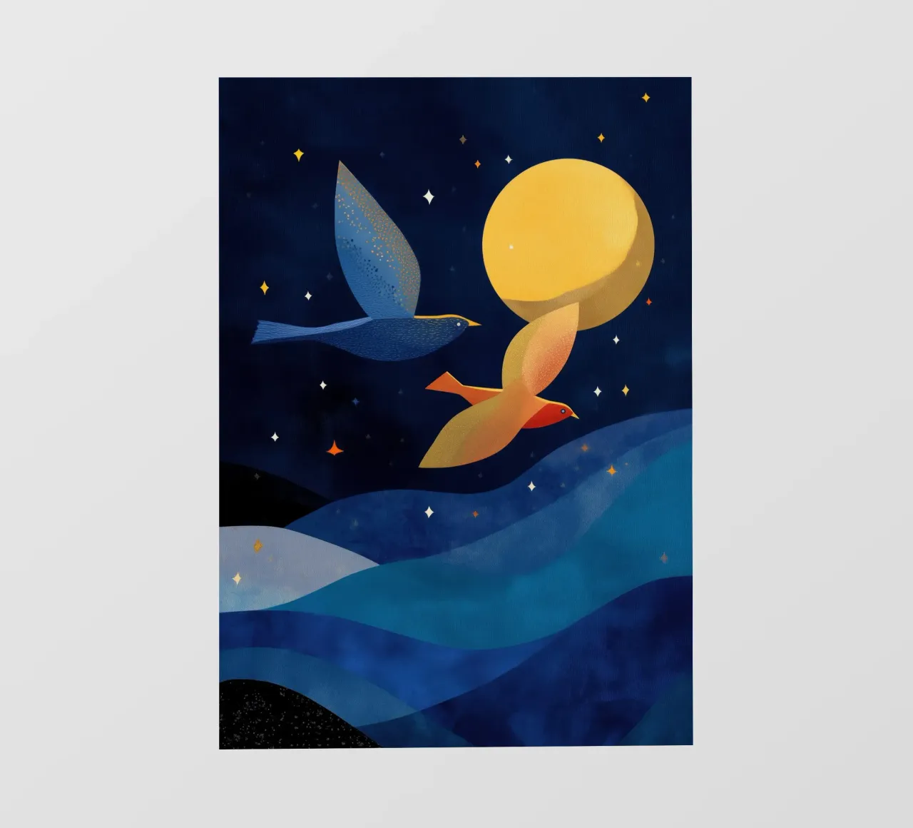 Moonlit Flight pellicola backlit da Luca