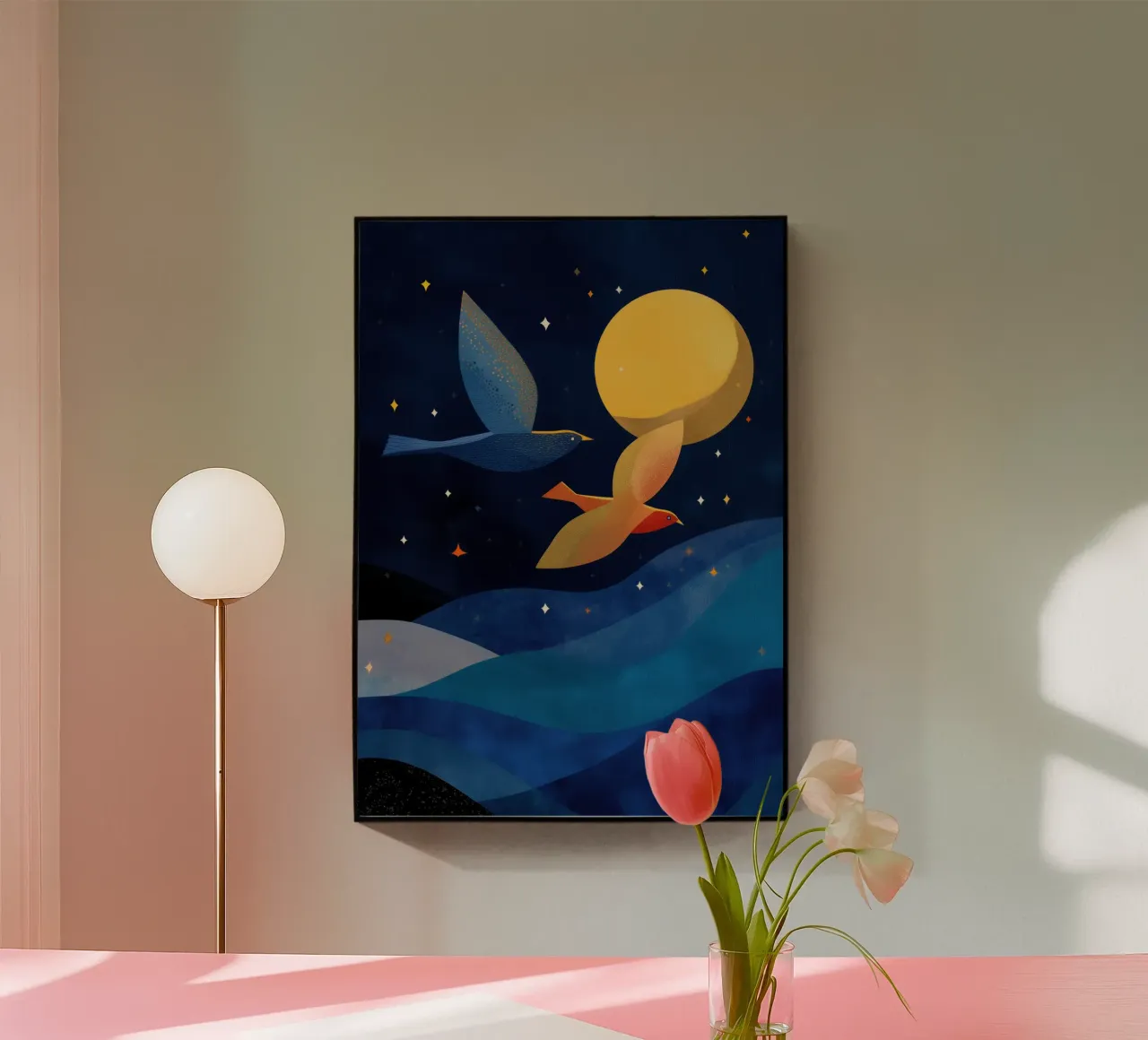 Moonlit Flight plexiglass da Luca