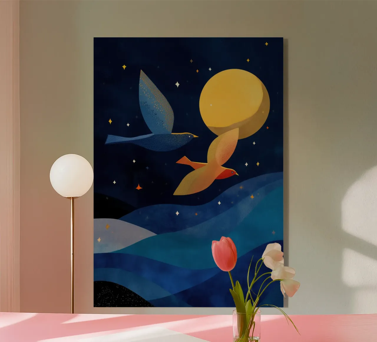 Moonlit Flight plexiglass da Luca