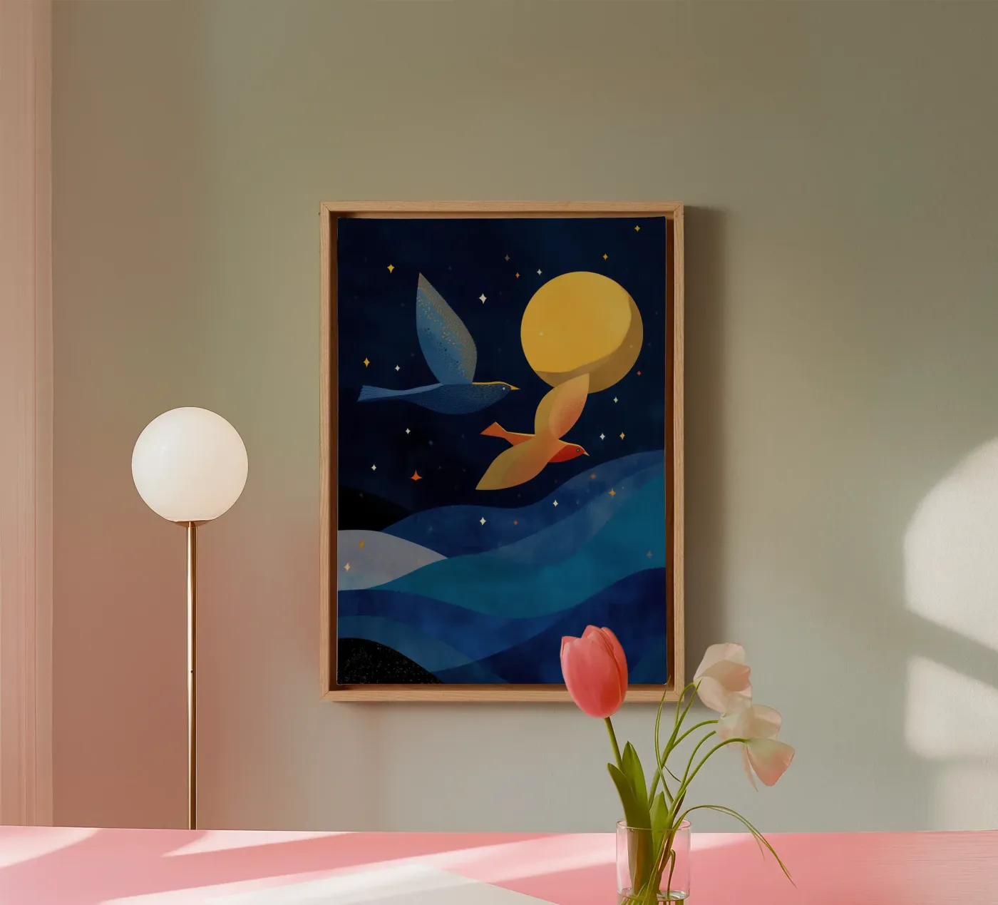 Moonlit Flight tela da Luca