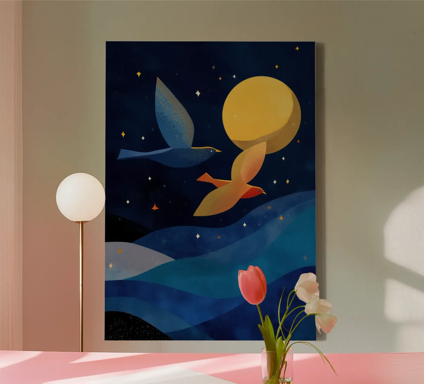 Moonlit Flight tela da Luca