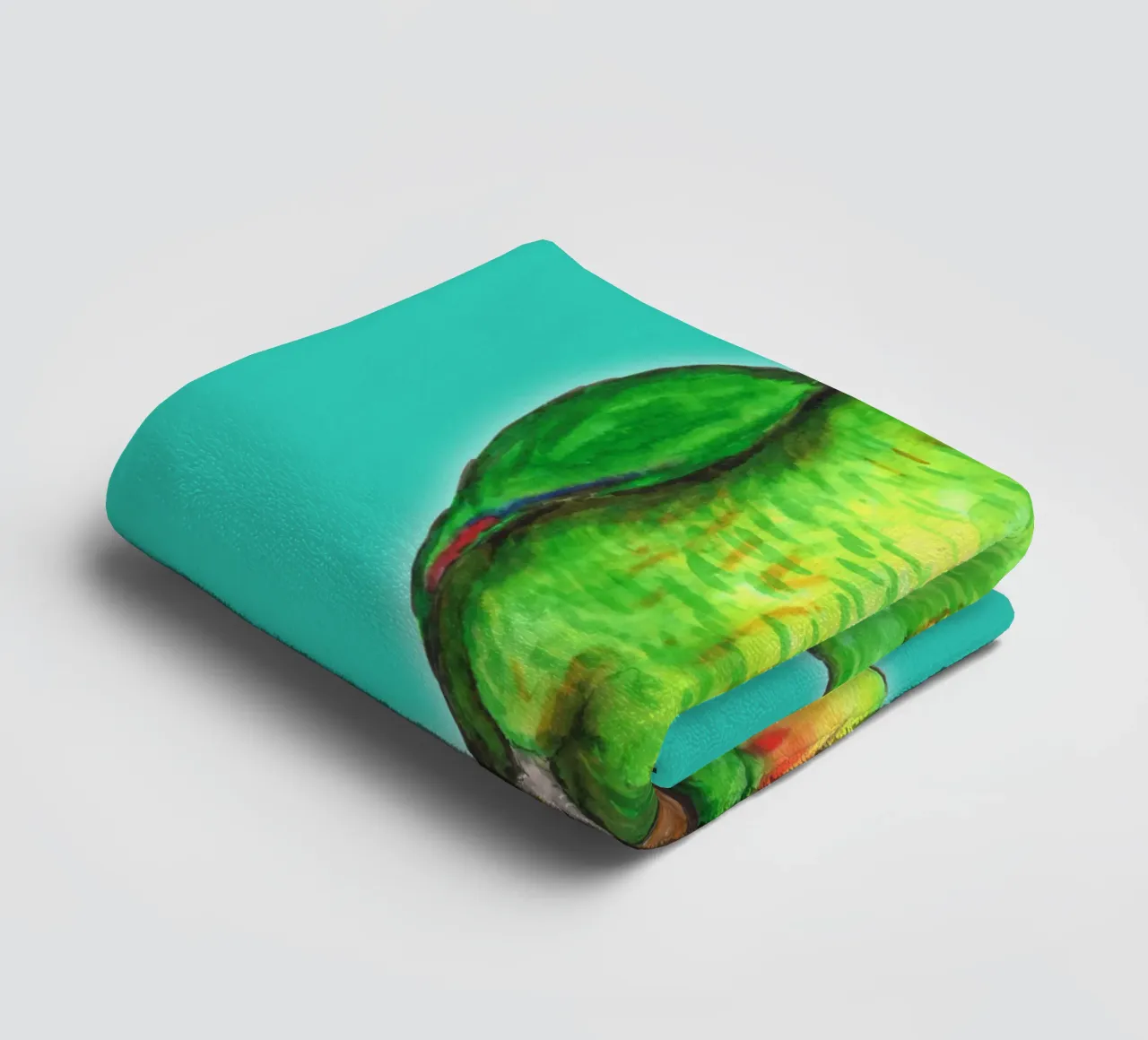 Orange winged amazon parrot towel by BwiseLizzy