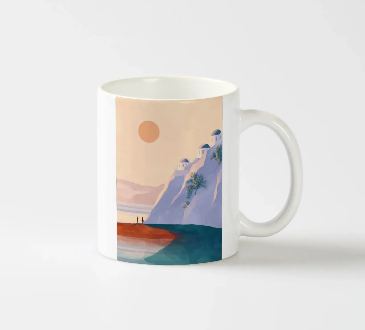 Whispers Beneath the Endless Sun tazza in ceramica da Luca