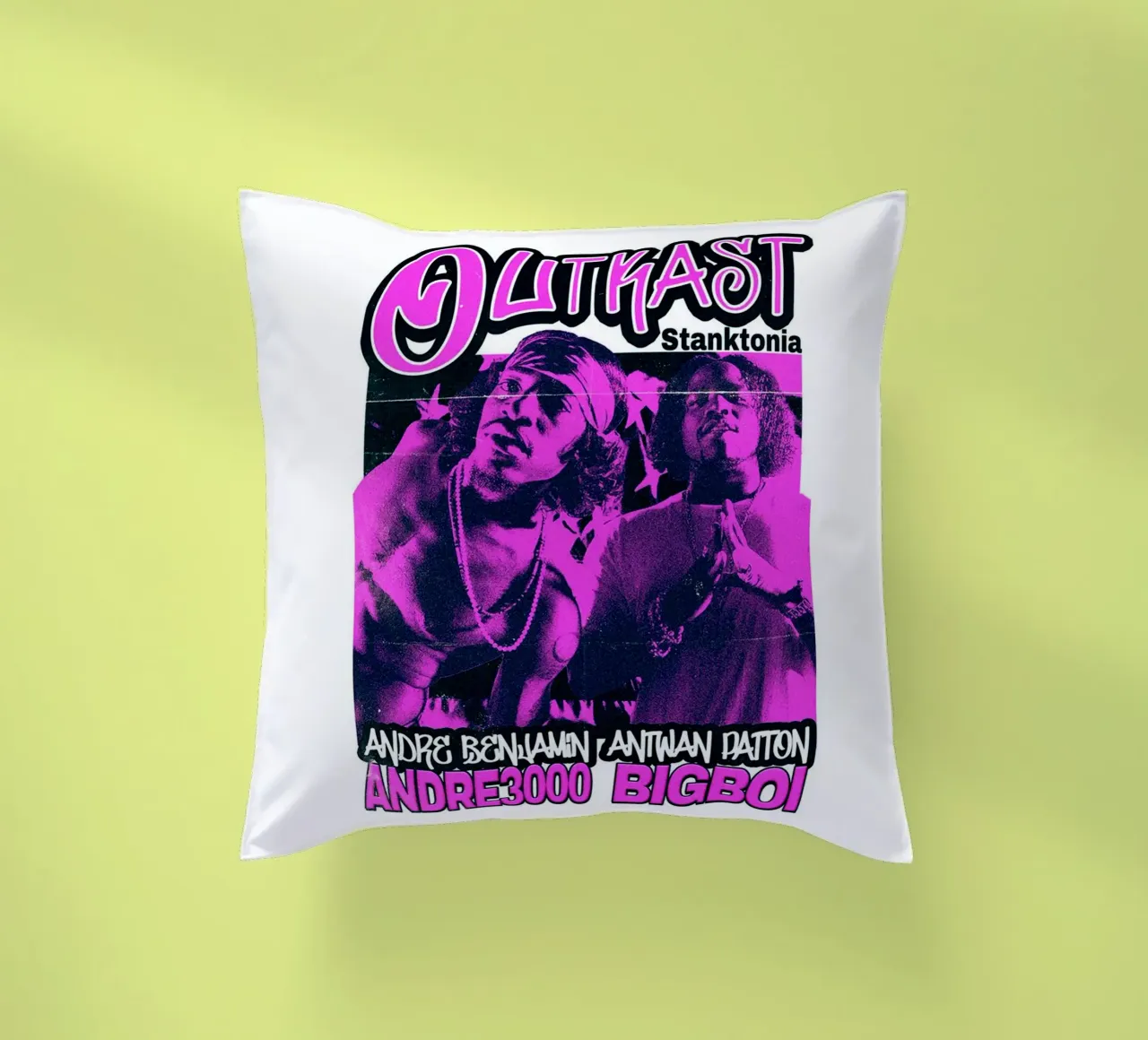 Stile Silhouette - Outkast Funk cuscino da grass.studio_