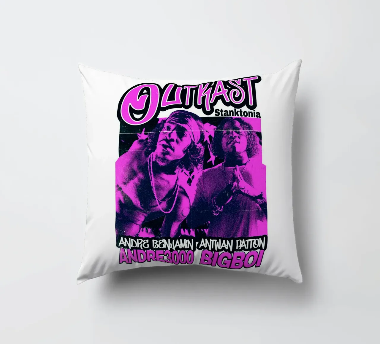 Stile Silhouette - Outkast Funk cuscino da grass.studio_