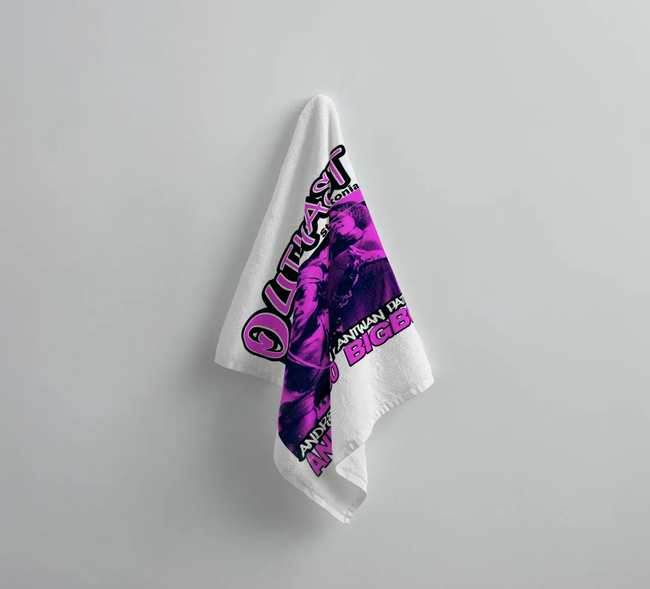 Stile Silhouette - Outkast Funk asciugamano da bagno da grass.studio_