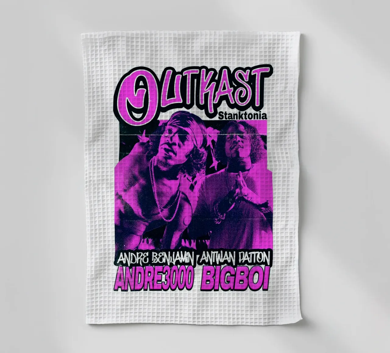Stile Silhouette - Outkast Funk canovaccio da cucina da grass.studio_