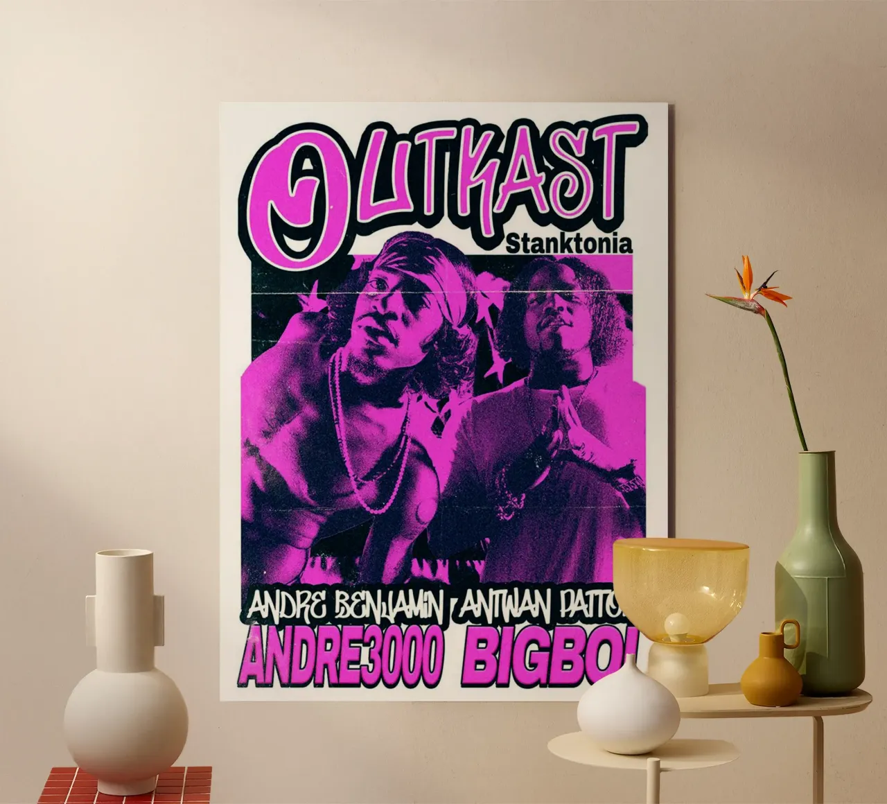 Stile Silhouette - Outkast Funk alluminio dibond da grass.studio_
