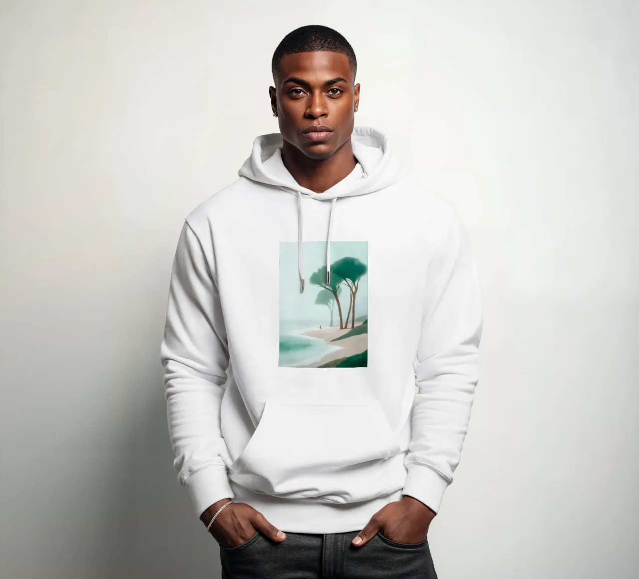 Surfer in the Mist felpa con cappuccio da Luca