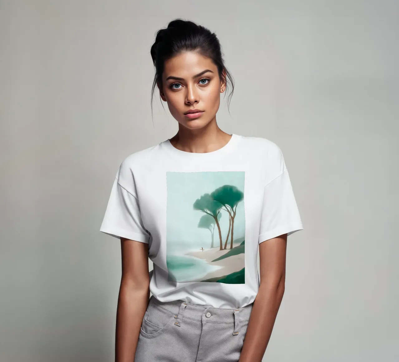 Surfer in the Mist t-shirt da Luca